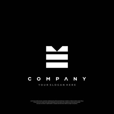 Zarif ME Baş harfleri Logo Premium Tasarımı