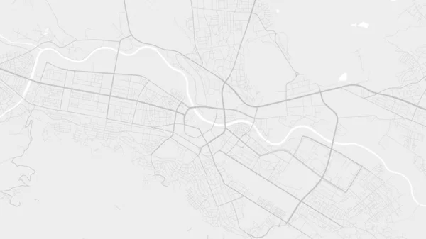 Fehér Világos Szürke Szkopje Város Terület Vektor Háttér Térkép Utak — Stock Vector