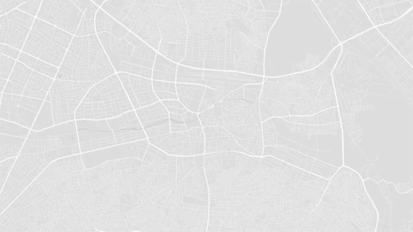 Branco Cinza Claro Gaziantep Cidade Área Vetorial Fundo Mapa Estradas — Vetor de Stock