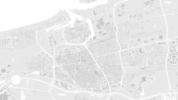 Blanco Gris Claro Calais Mapa Fondo Vectorial Ciudad Carreteras Ilustración — Vector de stock