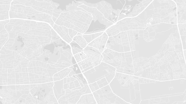 Blanco Gris Claro Nairobi Ciudad Vector Mapa Fondo Carreteras Ilustración — Vector de stock