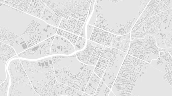 Branco Cinza Claro Podgorica Cidade Área Vetorial Fundo Mapa Estradas — Vetor de Stock
