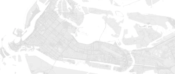 Weißes Und Hellgraues Abu Dhabi Stadtgebiet Vektor Hintergrundkarte Straßen Und — Stockvektor