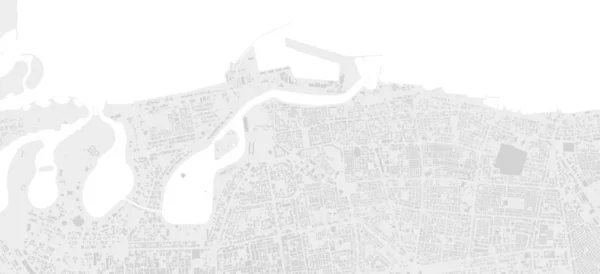 Blanco Gris Claro Sharjah Mapa Fondo Del Vector Área Ciudad — Archivo Imágenes Vectoriales