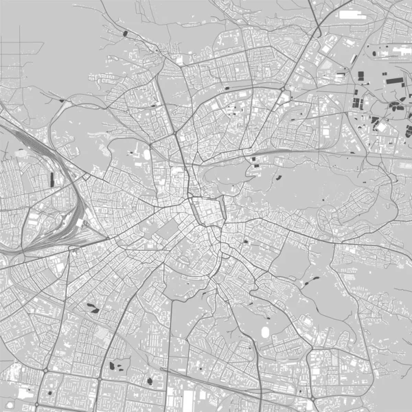 Αστικός Διανυσματικός Χάρτης Της Πόλης Lviv Εικονογράφηση Διάνυσμα Lviv Χάρτη — Διανυσματικό Αρχείο