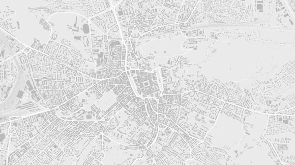 Weiß Und Hellgrau Lviv City Vektor Hintergrundkarte Straßen Und Wasser — Stockvektor
