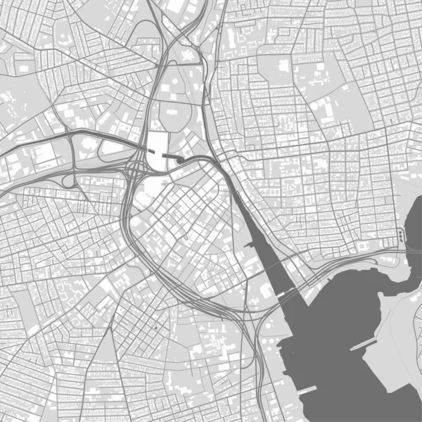 Αστικός Διανυσματικός Χάρτης Της Πόλης Της Πρόβιντενς Ρόουντ Άιλαντ Εικονογράφηση — Διανυσματικό Αρχείο