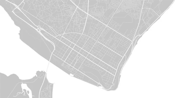 Pozadí Maputo Mapa Mosambik Bílý Světle Šedý Plakát Města Vektorová — Stockový vektor