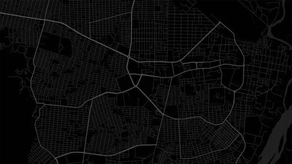 Antecedentes Mapa Juba Sudão Sul Cartaz Cidade Negra Mapa Vetorial — Vetor de Stock