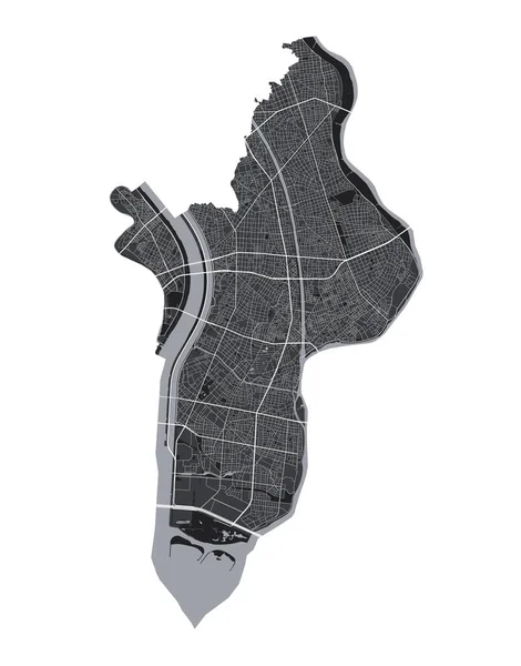 Mapa Edogawy Podrobná Vektorová Mapa Správní Oblasti Města Edogawa Cityscape — Stockový vektor