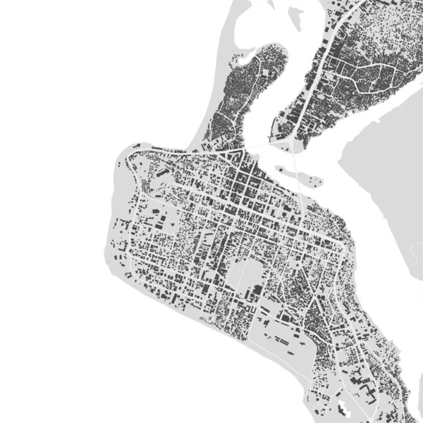 Urban City Vector Map Monrovia Liberia Vector Illustration Monrovia Map — Stock Vector