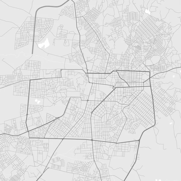 Karte Der Stadt Asmara Eritrea Urbanes Schwarz Weiß Plakat Asmera — Stockvektor