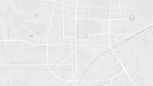 Peta Matsuyama Latar Belakang Jepang Poster Kota Abu Abu Putih - Stok Vektor