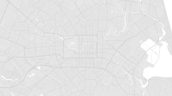 白色和浅灰的克赖斯特彻奇城市地区矢量背景图 道路和水图解 宽屏比例 数字平面设计路线图 — 图库矢量图片