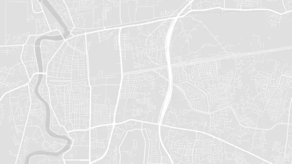Pozadí Mapa Tangerang Indonésie Bílý Světle Šedý Plakát Města Vektorová — Stockový vektor