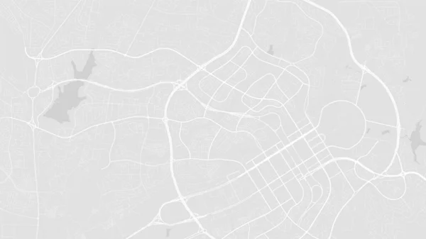 Antecedentes Abuja Map Nigéria White Light Grey City Poster Mapa — Vetor de Stock