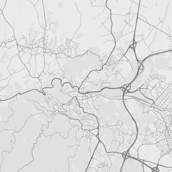 Μαύρο Και Άσπρο Λεπτομερές Χάρτη Sintra — Διανυσματικό Αρχείο