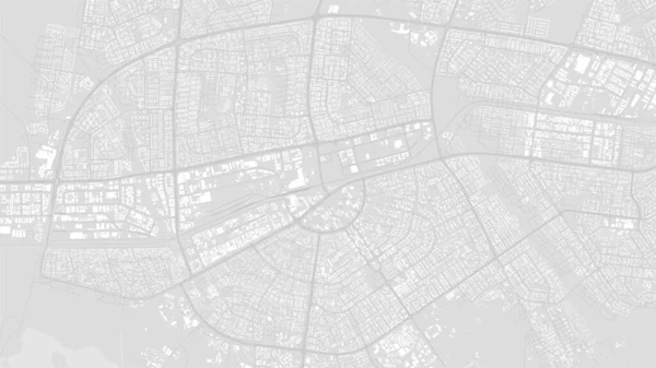 Beyaz Açık Gri Gaborone Şehir Alanı Botswana Vektör Arkaplan Haritası — Stok Vektör