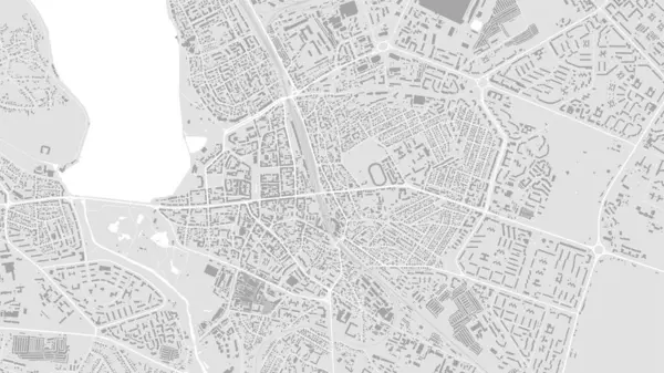 背景Ternopil地图 乌克兰 白色和浅灰色城市海报 有道路和水的矢量图 宽屏比例 数字平面设计路线图 免版税图库矢量图片