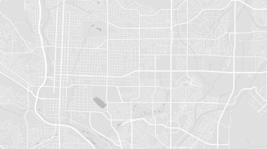 Colorado Springs map, USA. Grayscale color city map, vector streetmap with roads and rivers. clipart