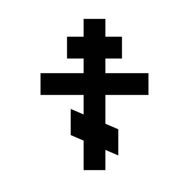 Ortodoks haç simgesi, Hristiyan haç sembolü, ana hat şekli