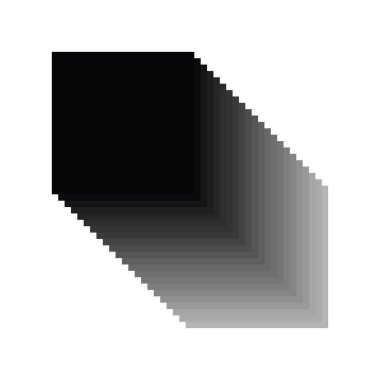 Üç boyutlu kablo, gri tonlama, kare kare tünel, geometrik tasarım. Soyut perspektif ızgarası. Vektör şablonu illüstrasyonu.