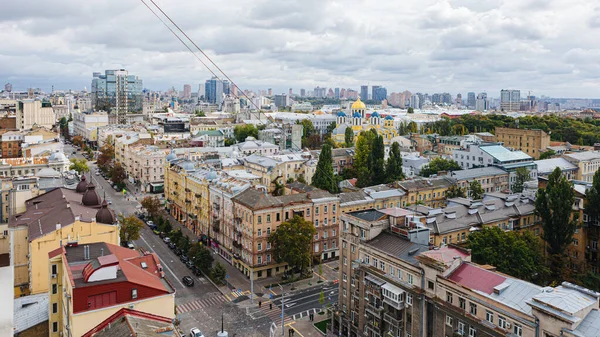 Kyiv Ukraine October 2023 Streets Kyiv City Aerial View — Stock Photo, Image