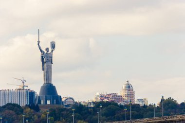 Mother Motherland statue devoted the Great Patriotic War in Kiev, Ukraine clipart