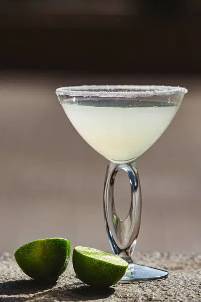 Cocktail Margarita Com Limão Dof Rasa — Fotografia de Stock
