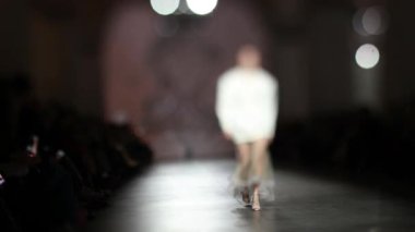 Odak dışı moda pist. Görüntü arka plan.