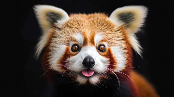 Красная Панда Рядом Дикой Природе Угрозой Исчезновения — стоковое фото