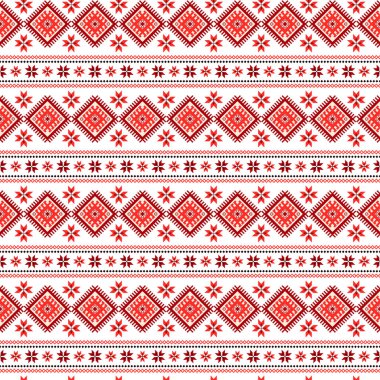 Ukrayna Nakışı Kusursuz Desenli Çiçek