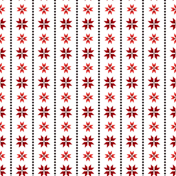 Stickerei Nahtlose Muster Floral — Stockvektor