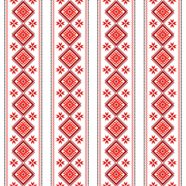 Ukraine Embroidery Seamless Pattern Floral