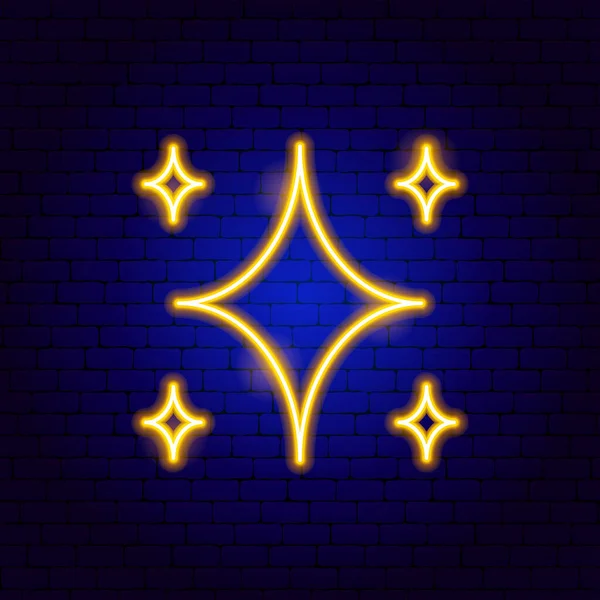 Znak Hvězdného Jasu Vektorové Ilustrace Náboženského Arabského Zářícího Symbolu — Stockový vektor