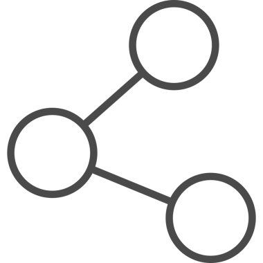 Çizgi Sanat Tabelasını paylaş. Tek Özet Simgesiyle İllüstrasyon.