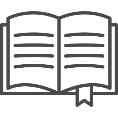 Yer İmleri Resim İşaretli Kitabı Aç. Tek Özet Simgesiyle İllüstrasyon.