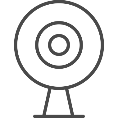 Web Kamera Hattı Sanat Tabelası. Tek Özet Simgesiyle İllüstrasyon.