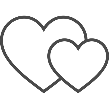 İki Hearts Line işareti. Taslak Nesne 'nin İllüstrasyonu. Düğün için. Aşk Sembolü.