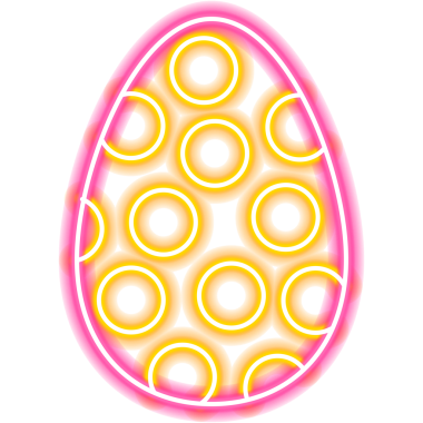 Paskalya Yumurtası Süslü Nokta İşareti. Dini Tatil Simgesi 'nin tasviri. Mevsimlik Selamlar.