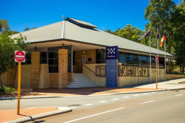 Avustralya Bayraklı Yerel Polis Merkezi, Wanneroo, Avustralya, 24 Mart 2020