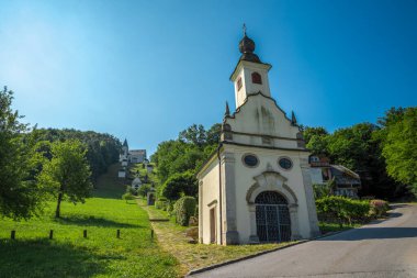 St Roch Kilisesi, Smarje pri Jelsah, Slovenya 'ya giden yolun başlangıcındaki şapel, 21 Haziran 2019
