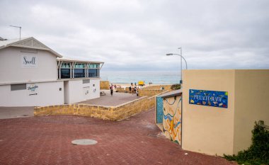 Cafe, Kiosk ve Showers, Perth, Avustralya, 12 Nisan 2020 ile Mulalloo Beach Altyapısı