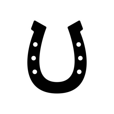 at nalı simgesi. iyi şanslar sembolü. beyaz arka plan üzerinde izole. vektör illüstrasyon