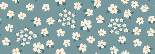 Floral Background Textile Swimsuit Wallpaper Pattern Covers Surface Gift Wrap — 图库矢量图片