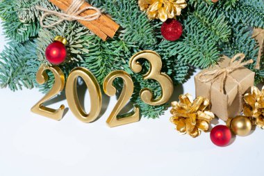 Yeni yıl 2023 Noel kartı
