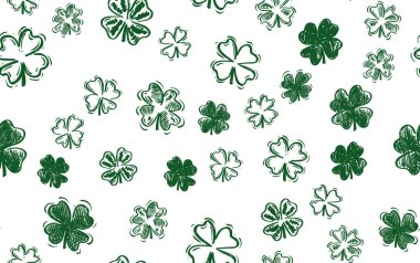 Yonca seti, Aziz Patrick Günü, el çizimleri.