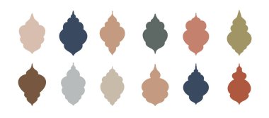 Doğu tarzı İslami pencere koleksiyonu