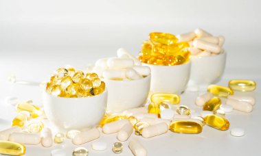 Besin takviyesi, balık yağı, D vitamini, omega 3, omega 6, A vitamini, E vitamini, keten tohumu yağı..