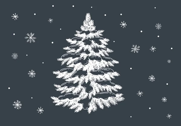 Karácsonyi Játékok Bunda Kézzel Rajzolt Illusztráció Vektor — Stock Vector